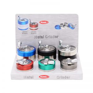 Grinder Tritatabacco in Metallo - Trita Tabacco 3 Parti con Chiusura  Magnetica