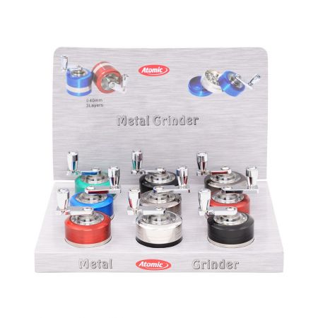 Grinder Tritatabacco in Metallo - Trita Tabacco 3 Parti con Chiusura  Magnetica