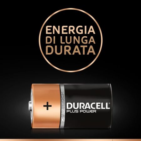 BATTERIA TORCIA DURACELL PLUS POWER TORCIA(D) BL2PZ