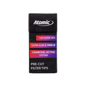 Atomic Filtri ai Carboni Attivi Extra Slim 5.7 mm - 1 Scatolina da 120  Filtri