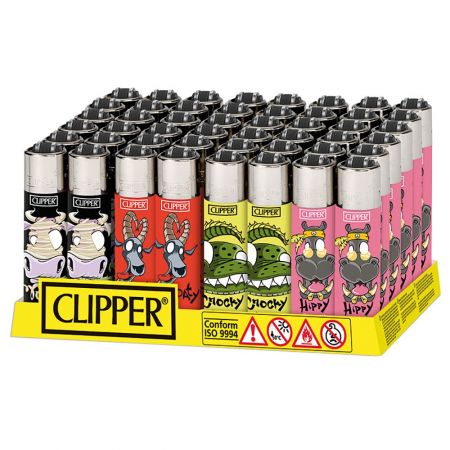 CLIPPER MICRO FUNNY ANIMALS 2 N - 4 Accendini Ricaricabili