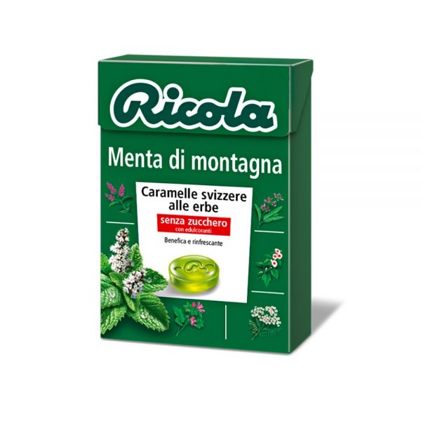 CARAMELLE RICOLA MENTA DI MONTAGNA - BOX 20 ASTUCCI DA 50gr